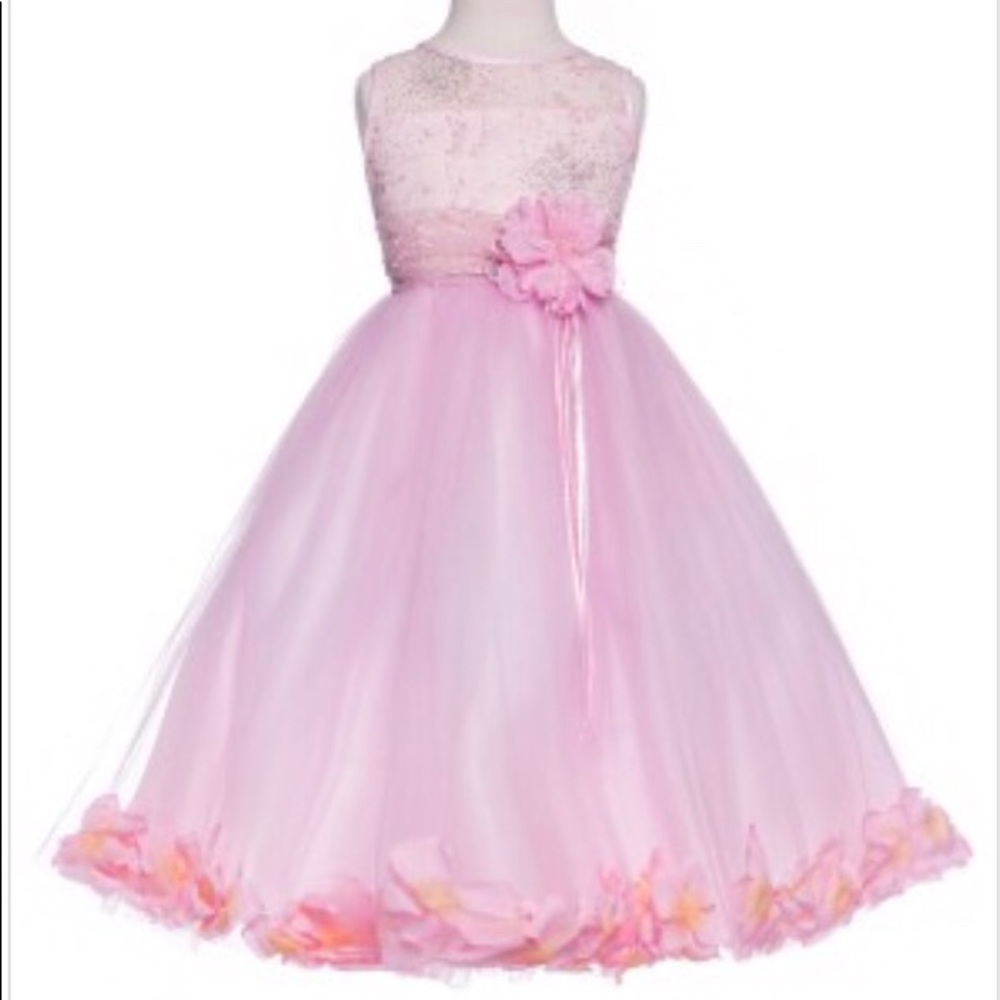 Pink Embroidered Girls dress